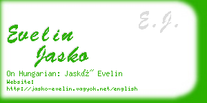 evelin jasko business card